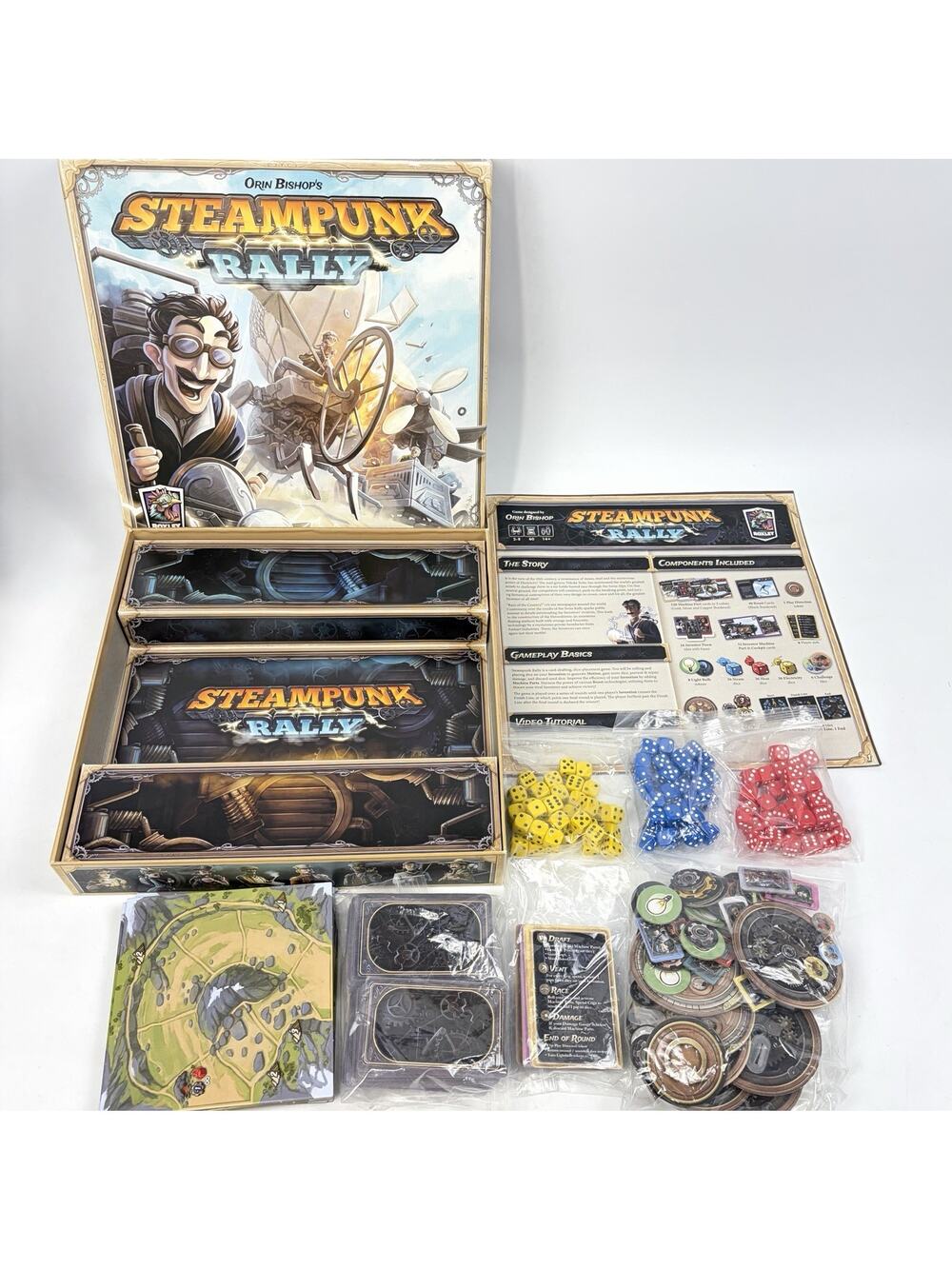 Orin Bishops Steampunk Rally Board Game Roxley Second Edition NEW